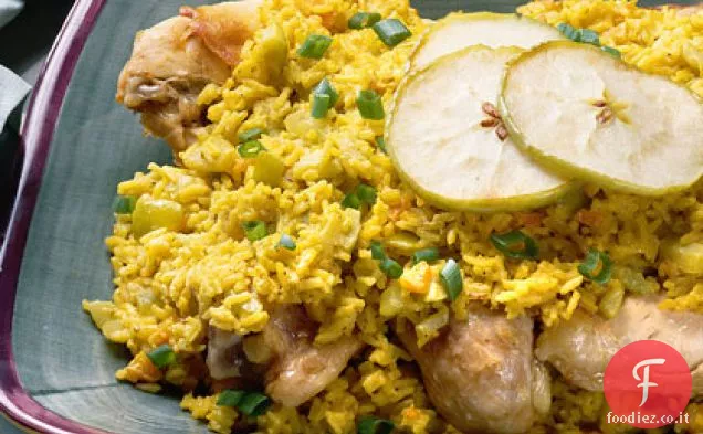 Pollo con riso al curry