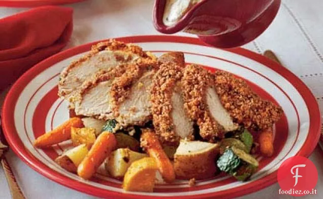 Pollo pecan al forno