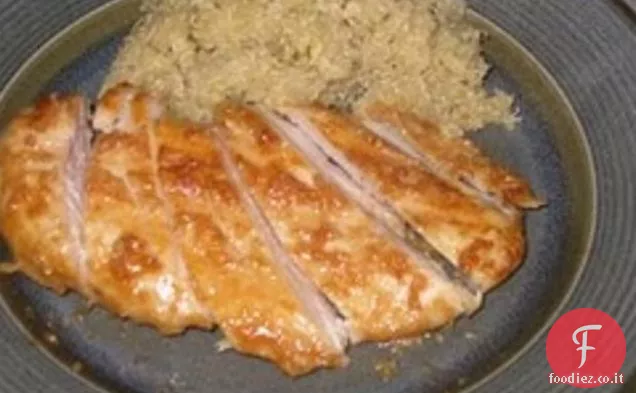 Pollo glassato al Miso