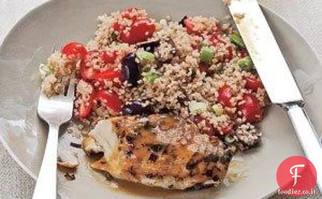 Pollo all'arancia con Pilaf Bulgur
