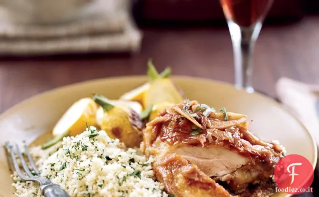 Pollo in aceto di vino rosso