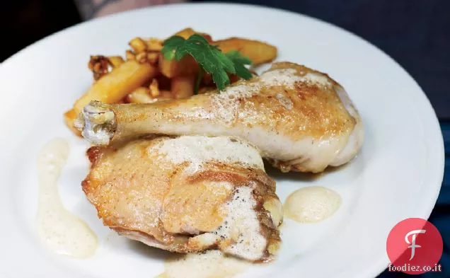 Pollo con Vino Bianco e Crème Fraîche