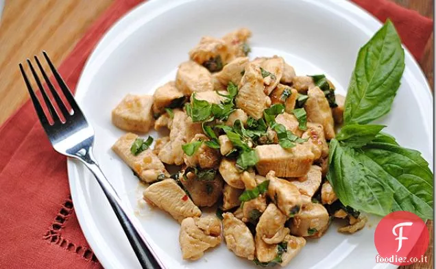 Pollo al basilico piccante
