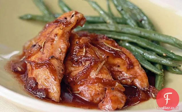 Pollo alla cipolla caramellata