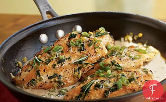 Pollo con salsa al Rosmarino