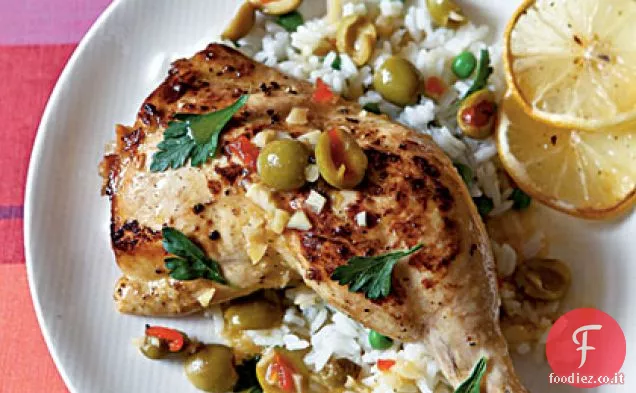 Pollo con Limone e olive