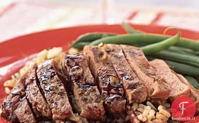 Petto d'anatra scottato con salsa di porto rubino