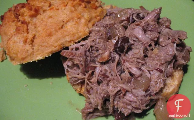 Sidro di mele-Cosce d'anatra brasate con uvetta e cipolline