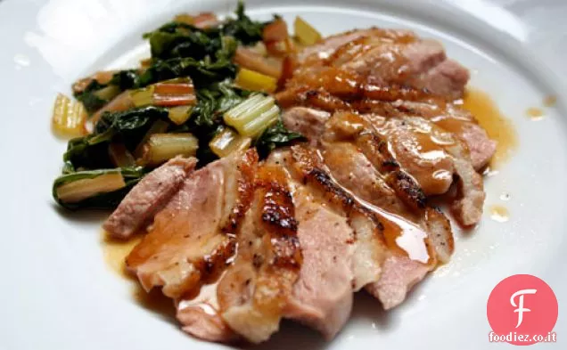 Cena stasera: Petto d'anatra alla griglia con salsa di Chipotle arancione
