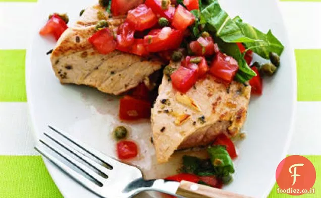 Tonno alla griglia con Salsa di Pomodoro