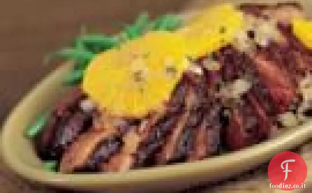 Coriandolo - strofinato petti d'anatra con arance glassate