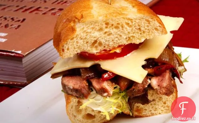 Panino al petto d'anatra e birra