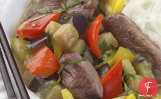Curry verde tailandese con ricetta anatra