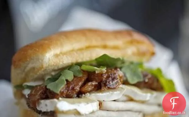 Tacchino con Camembert fuso e Mostarda