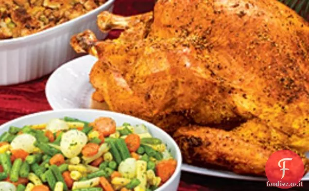 Tacchino arrosto con sfregamento bicentenario