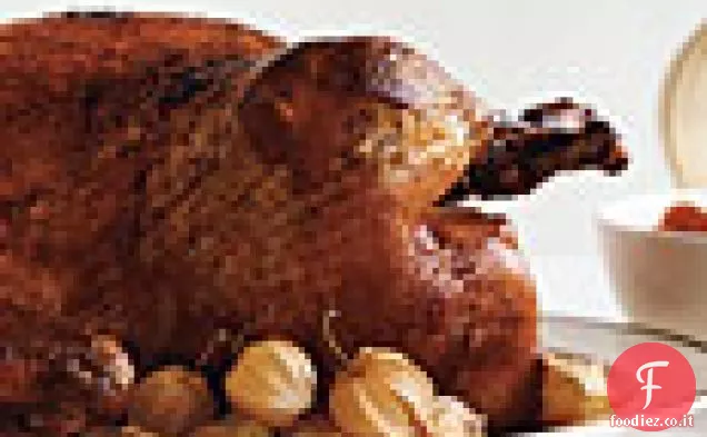 Tacchino smaltato di acero con sugo