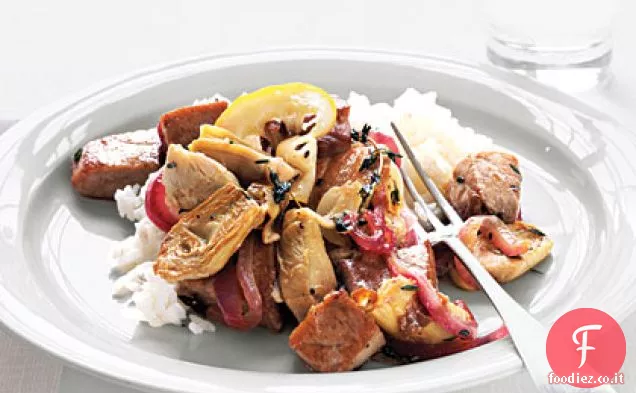 Tonno con Pepe Nero, Carciofi e Limone
