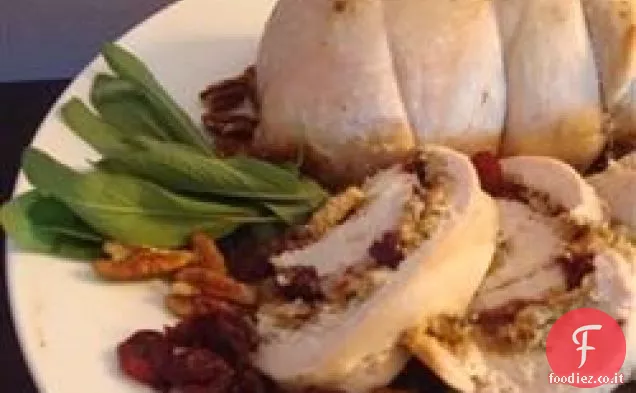 Cranberry farcito petto di tacchino