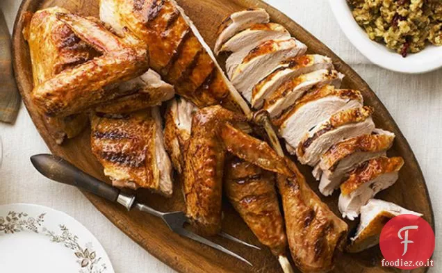 Spatchcock alla griglia Tacchino