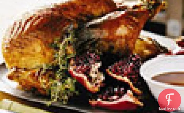 Tacchino arrosto con sugo di melograno