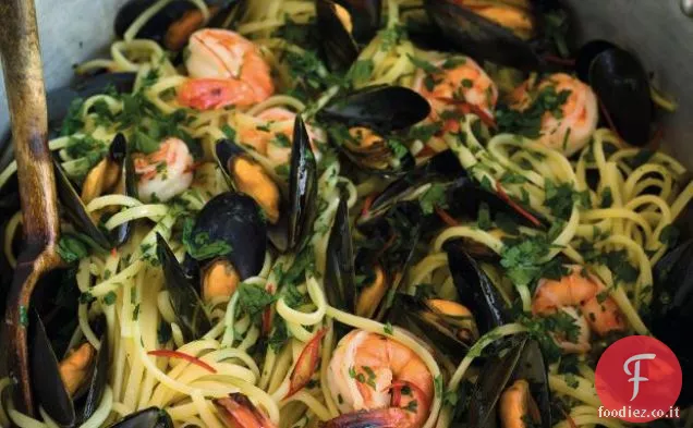 Linguine Con Cozze E Gamberi