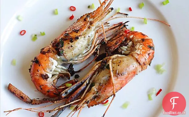 Gamberi fritti in padella (gamberi d'acqua dolce)/???