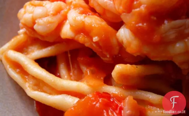 Cortecce Con Gamberi, Capscium e Peperoncino