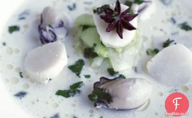 Nage vegetale con crostacei