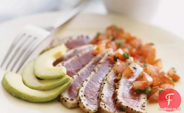 Tonno scottato con salsa giapponese