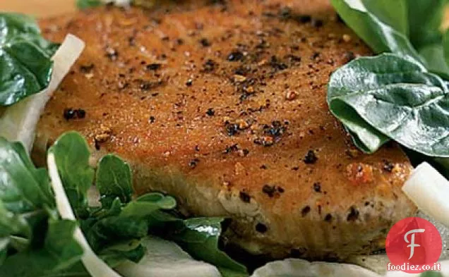 Tonno scottato con insalata di rucola