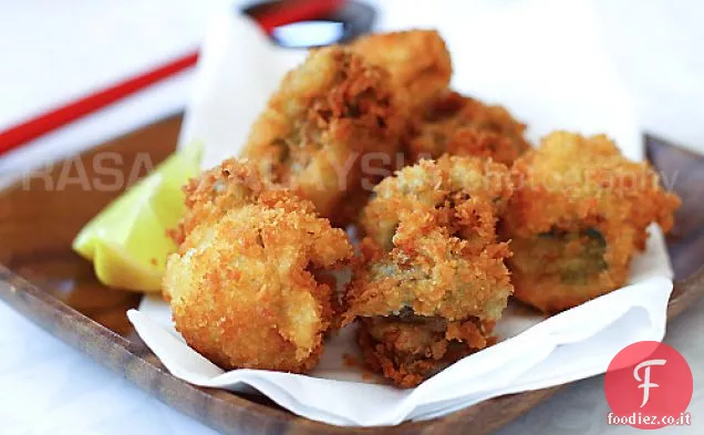 Ostriche fritte con Panko (kaki Furai / kaki Fry)