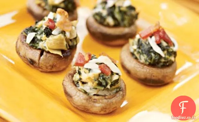 Ostriche e Spinaci-Funghi ripieni