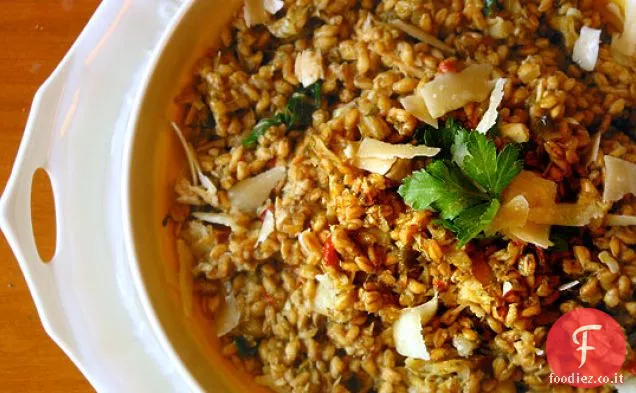 Farotto di Farro con Tonno e Carciofi