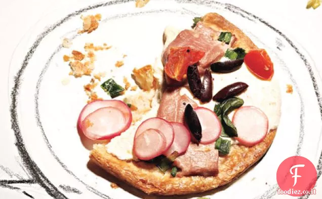 Pizza al Tonno, Mozzarella fresca e Basilico