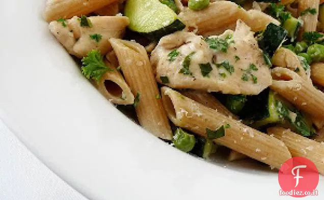 Pasta Primavera Con Zucchine da Giardino ed Erbe Aromatiche