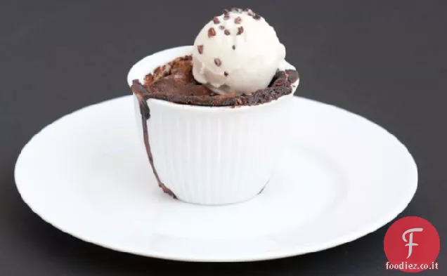 Budino di brownie moderno
