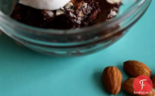 Panna Cotta al Cioccolato con Panna Montata all'Amaretto