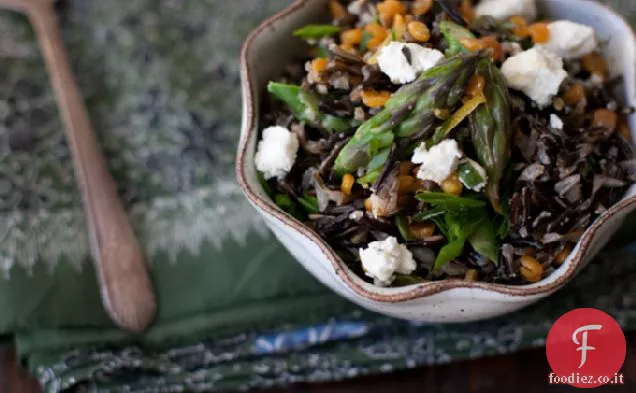 Ricetta di insalata di riso selvatico primaverile