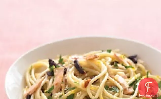 Spaghetti con Tonno, Limone e Pangrattato