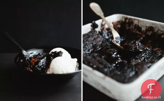 Caldo Fudge torta budino