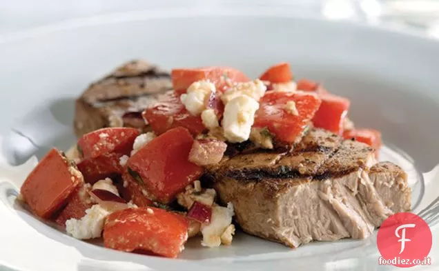 Zesty Tonno alla griglia con salsa di pomodoro fresco