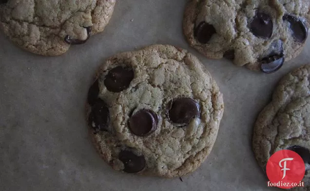 Biscotti al cioccolato integrale al burro marrone