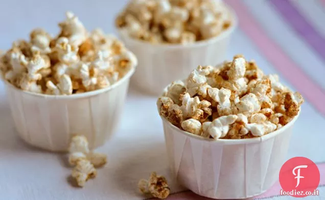 Popcorn speziato al burro d'acero