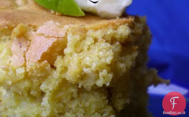 Corncake tempestato di peperoncino con burro di lime zuccherato
