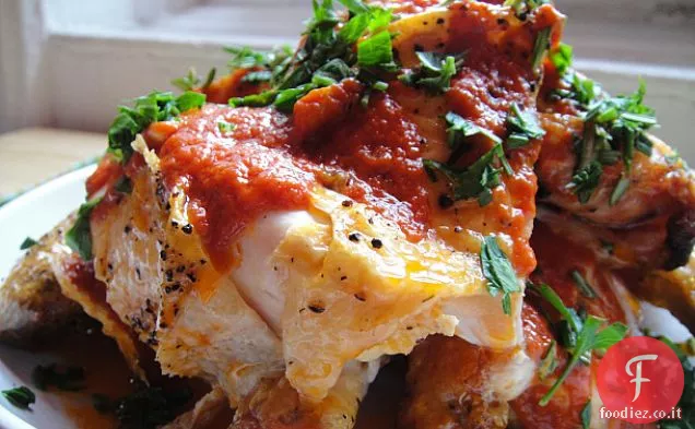Cuocere il libro: Pollo arrosto con burro di pomodoro