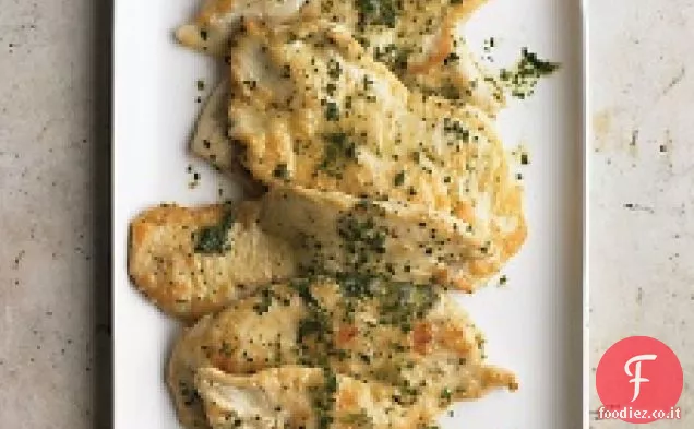 Cotolette di pollo con burro alle erbe