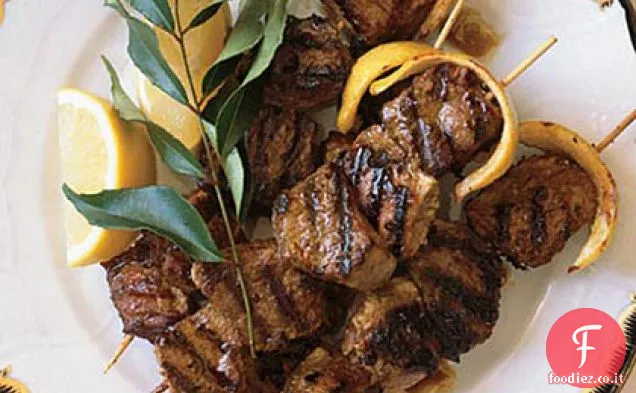 Yogurt - Spiedini di agnello marinati con burro di limone