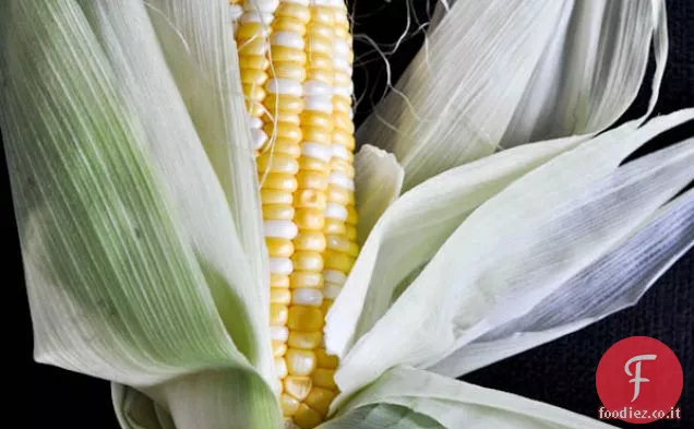 Mais alla griglia con pancetta Burro e Cotija