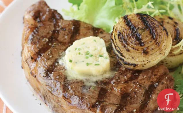 Bistecche alla griglia con burro di Miso
