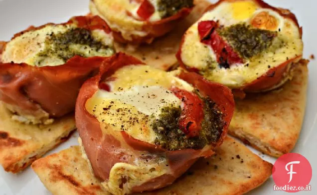 Prosciutto Uovo Tazze Ricetta